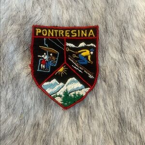 60s 70s Vintage Pontresina ski patch Switzerland Embroidered